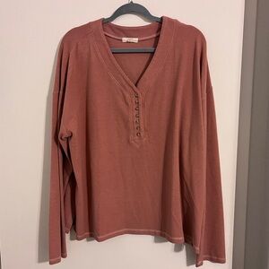 Easel Mauve Blouse with front Buttons